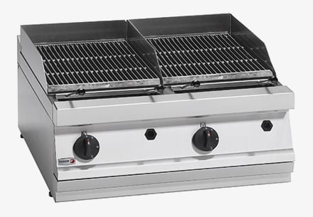 Fagor 700 series - Gas charcoal 2 grid grill