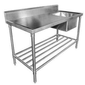 Sink Bench with Splashback - W2400 x D700 x H900